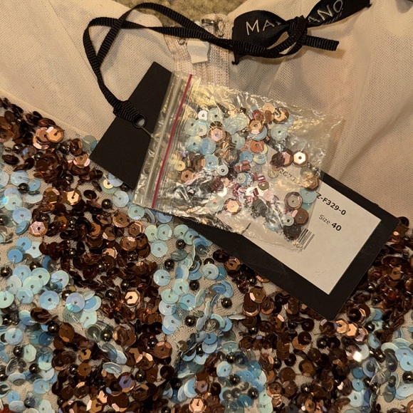 NWT Gorgeous Marciano Multicolor Sequin Dress - Picture 8 of 10